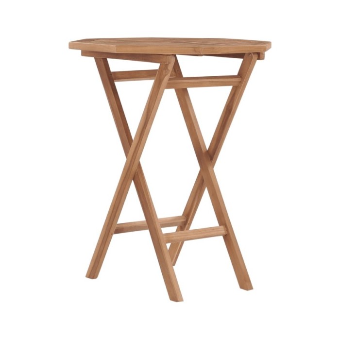 Table pliable de jardin 60x60x75 cm Bois de teck solide