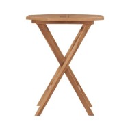 Table pliable de jardin 60x60x75 cm Bois de teck solide