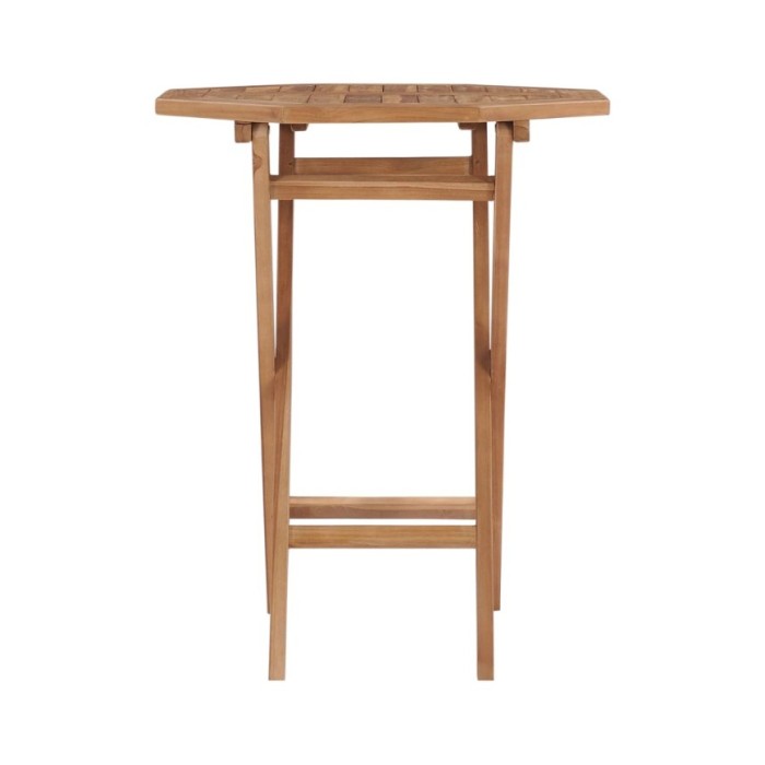 Table pliable de jardin 60x60x75 cm Bois de teck solide