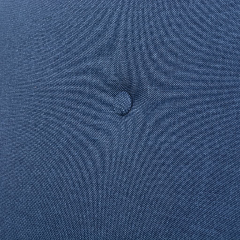  Ensemble de canapé 3 pcs Tissu bleu