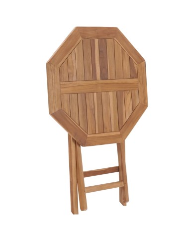 Table pliable de jardin 60x60x75 cm Bois de teck solide