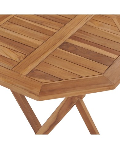 Table pliable de jardin 60x60x75 cm Bois de teck solide