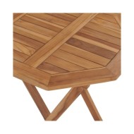 Table pliable de jardin 60x60x75 cm Bois de teck solide