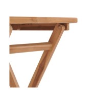 Table pliable de jardin 60x60x75 cm Bois de teck solide