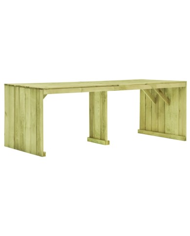 Table de jardin 220x101,5x80 cm Bois de pin imprégné