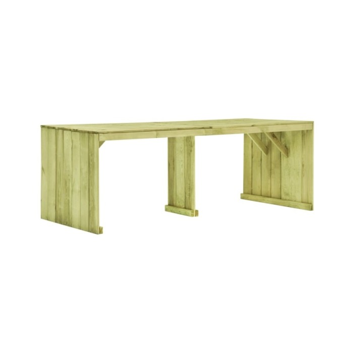 Table de jardin 220x101,5x80 cm Bois de pin imprégné