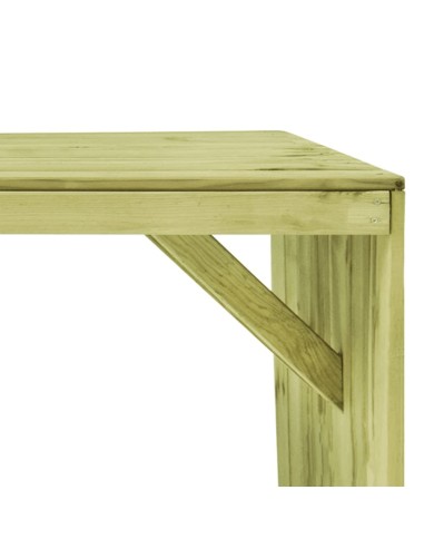Table de jardin 220x101,5x80 cm Bois de pin imprégné