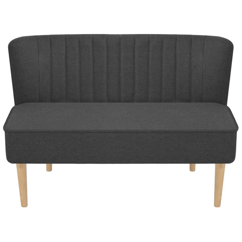  Canapé 117 x 55,5 x 77 cm Tissu Gris foncé