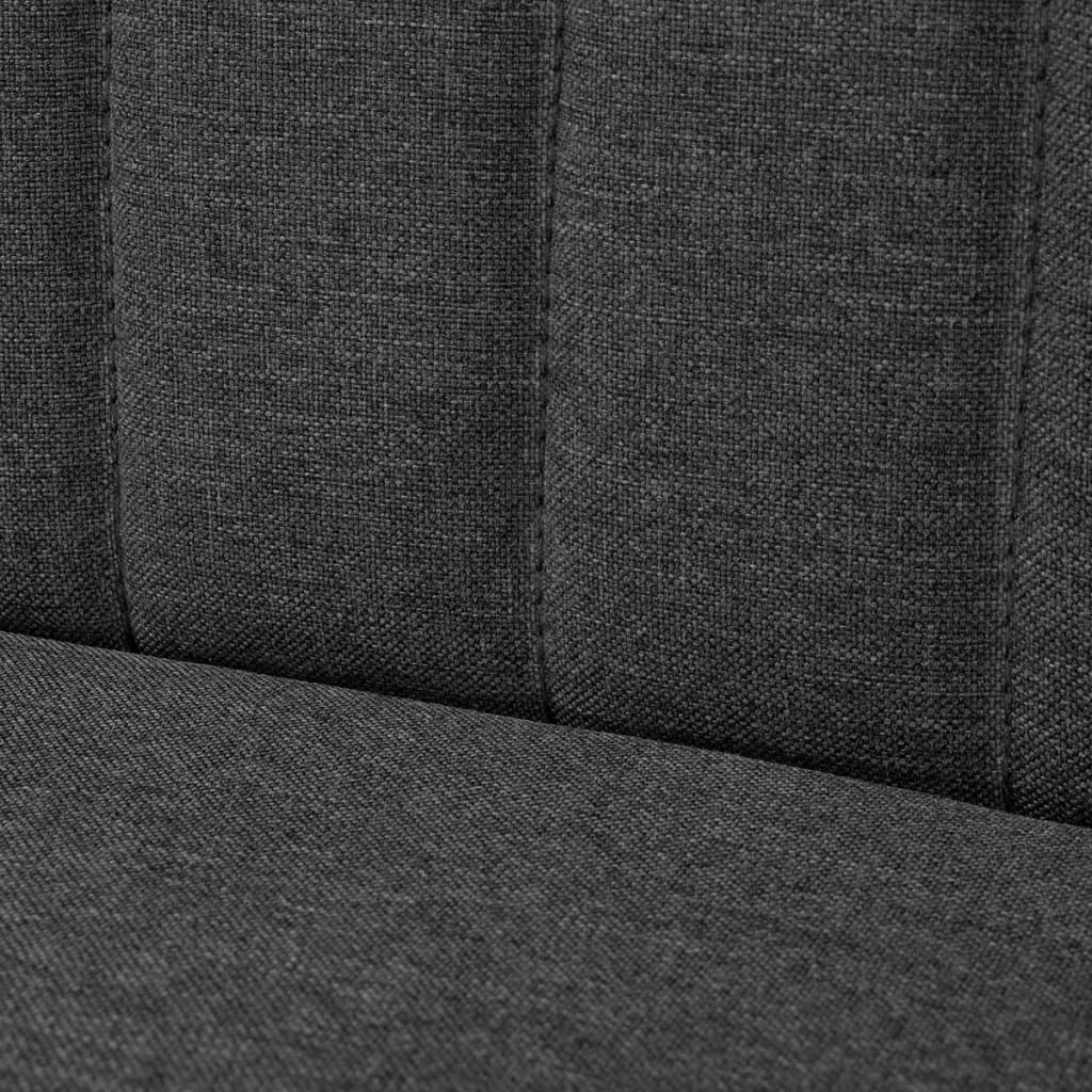  Canapé 117 x 55,5 x 77 cm Tissu Gris foncé