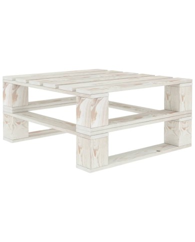 Table palette de jardin Blanc Bois