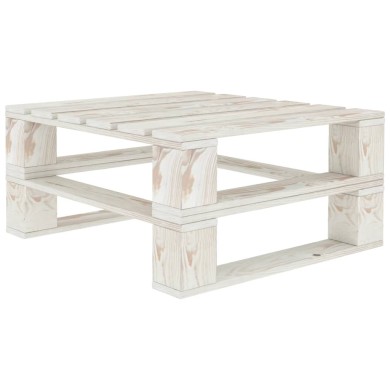 Table palette de jardin Blanc Bois