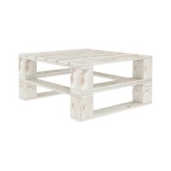 Table palette de jardin Blanc Bois