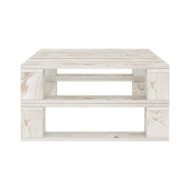 Table palette de jardin Blanc Bois