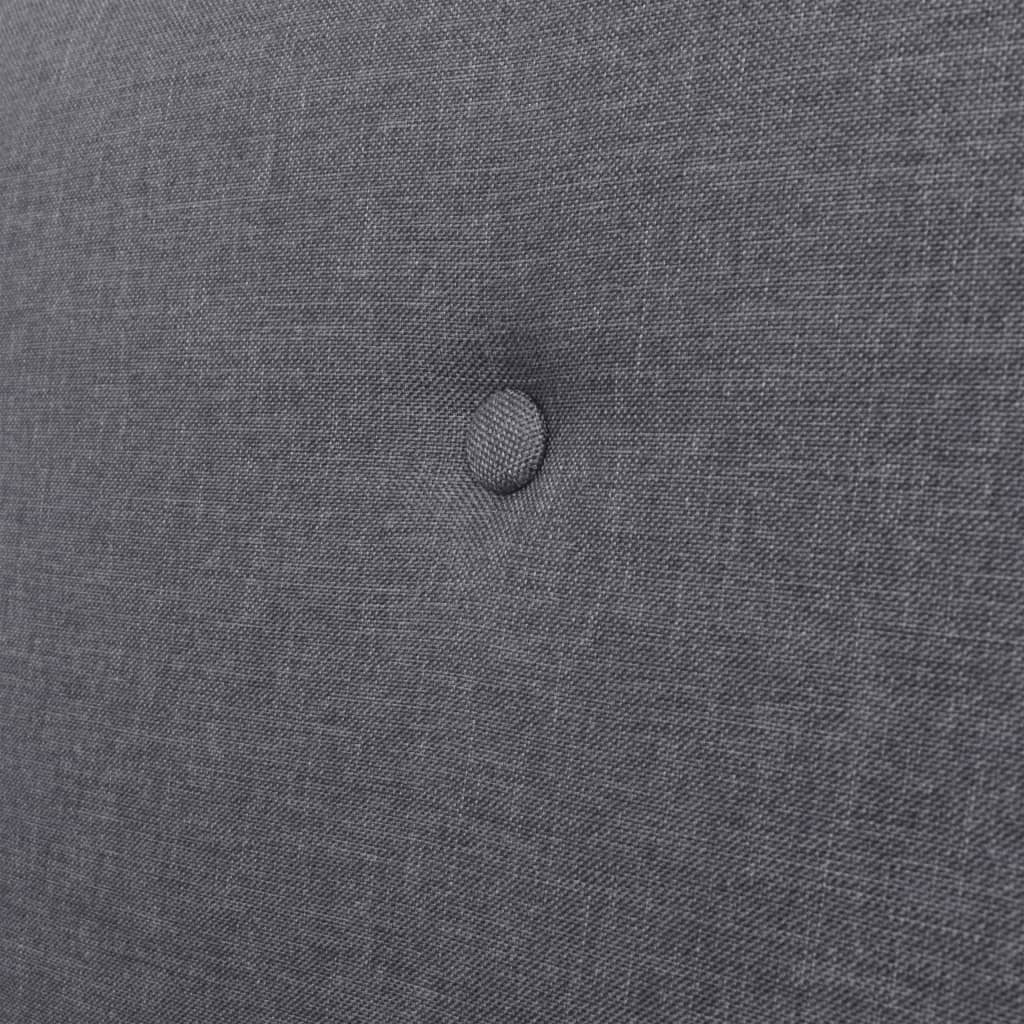  Jeu de canapé 2 pcs Tissu Gris foncé
