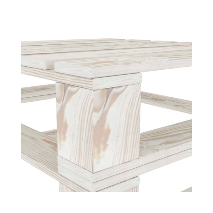 Table palette de jardin Blanc Bois