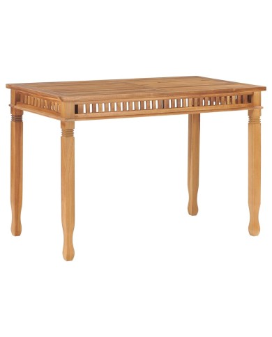 Table à dîner de jardin 120x65x80 cm Bois de teck solide
