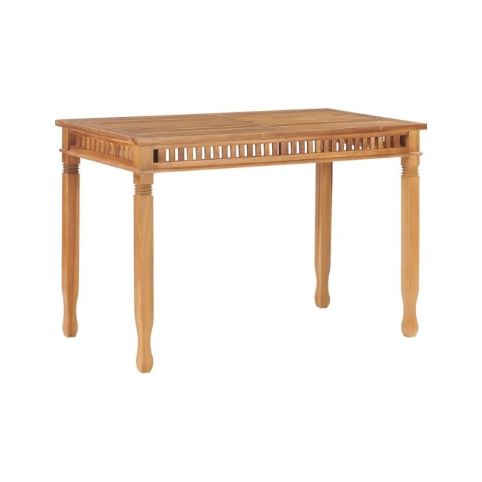 Table à dîner de jardin 120x65x80 cm Bois de teck solide