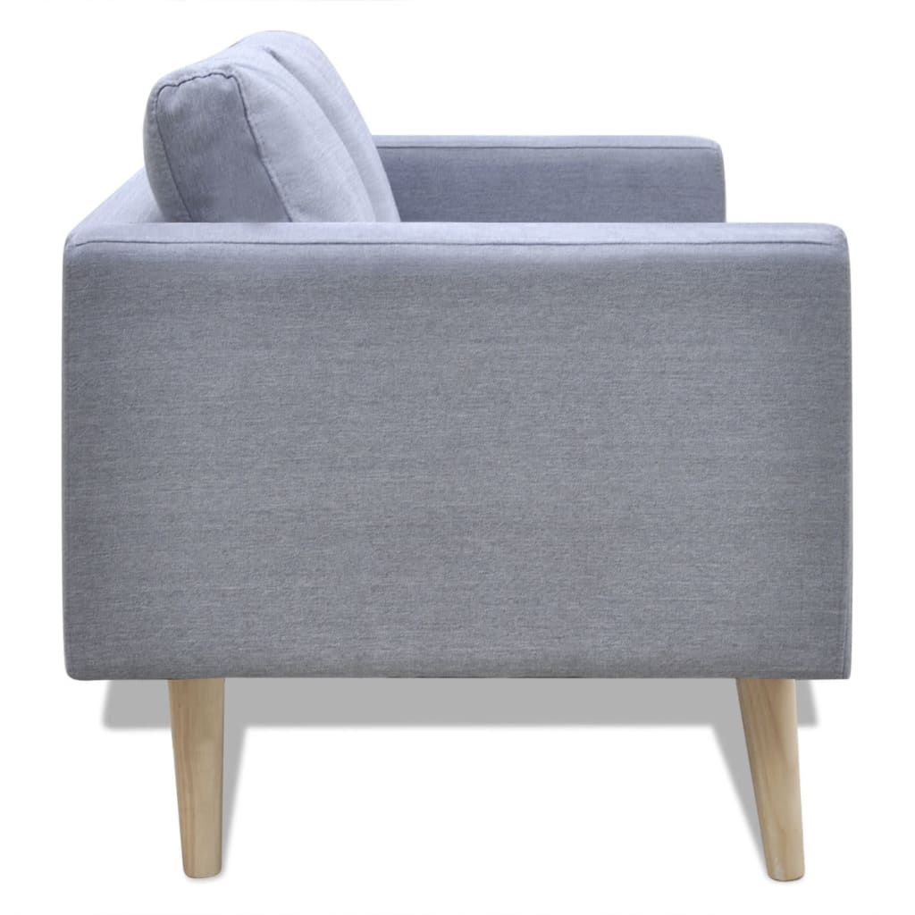  Jeu de canapé à 2 places et à 3 places Tissu Gris clair