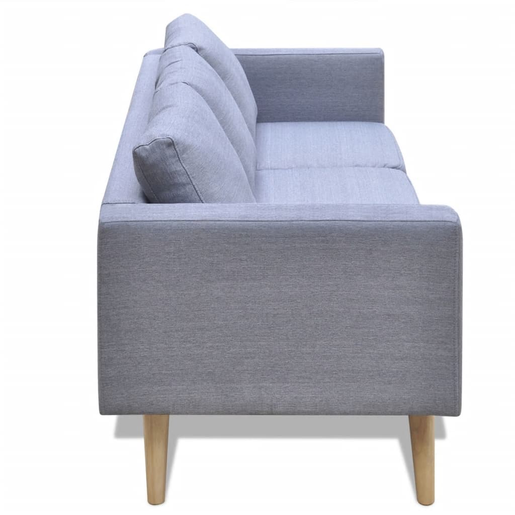  Jeu de canapé à 2 places et à 3 places Tissu Gris clair