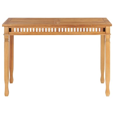 Table à dîner de jardin 120x65x80 cm Bois de teck solide