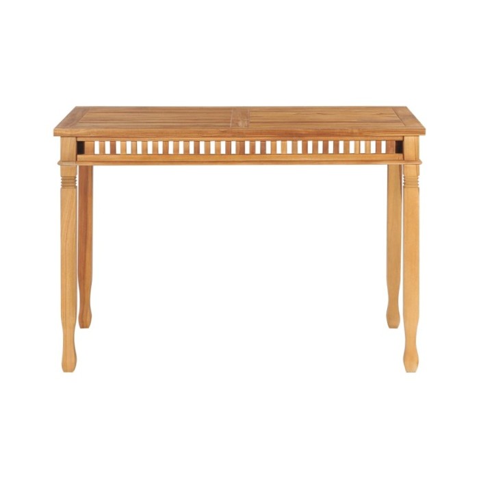 Table à dîner de jardin 120x65x80 cm Bois de teck solide