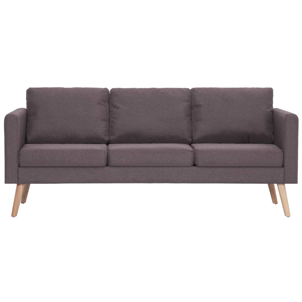  Ensemble de canapé 2 pcs Tissu Taupe
