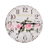 Horloge murale vintage Fleur 30 cm