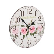 Horloge murale vintage Fleur 30 cm