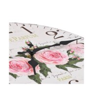 Horloge murale vintage Fleur 30 cm