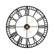 Horloge murale vintage avec mouvement à quartz Métal 60 cm XXL