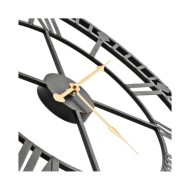 Horloge murale vintage avec mouvement à quartz Métal 60 cm XXL