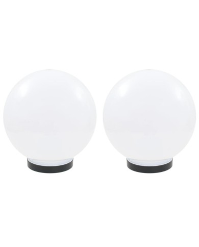 Lampe à LED sous forme de boule 2 pcs Sphérique 25 cm PMMA 