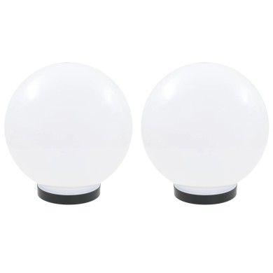 Lampe à LED sous forme de boule 2 pcs Sphérique 25 cm PMMA 