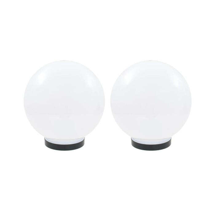 Lampe à LED sous forme de boule 2 pcs Sphérique 25 cm PMMA 