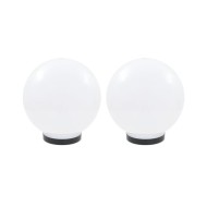 Lampe à LED sous forme de boule 2 pcs Sphérique 25 cm PMMA 