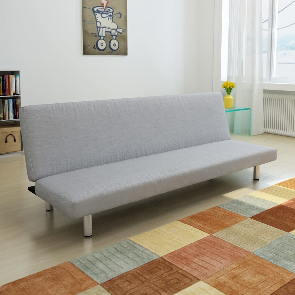  Canapé-lit Gris clair Polyester