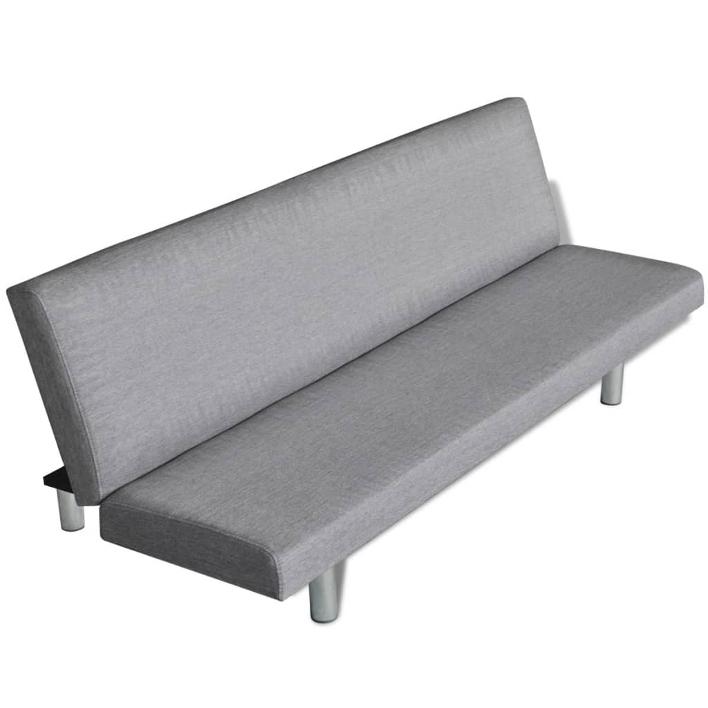  Canapé-lit Gris clair Polyester