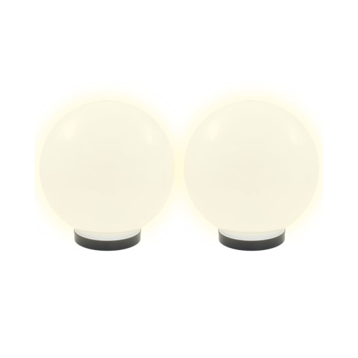 Lampe à LED sous forme de boule 2 pcs Sphérique 25 cm PMMA 