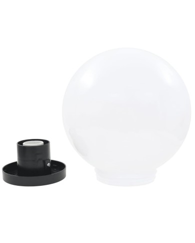 Lampe à LED sous forme de boule 2 pcs Sphérique 25 cm PMMA 