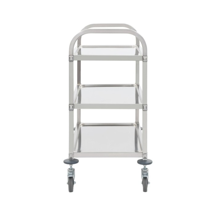 Chariot de cuisine à 3 niveaux 95x45x83,5 cm Acier inoxydable
