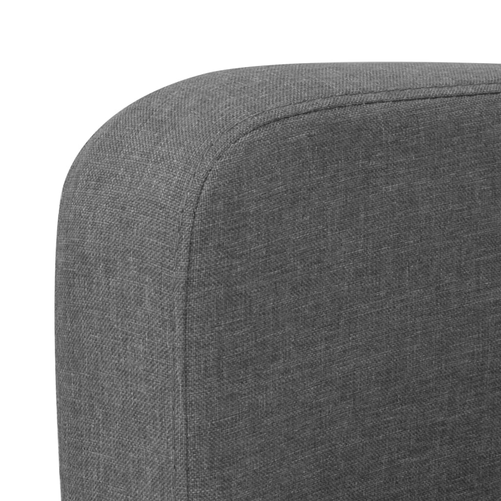  Canapé à 3 places 180 x 65 x 76 cm Gris foncé