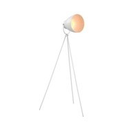 Lampadaire trépied Métal Blanc E27