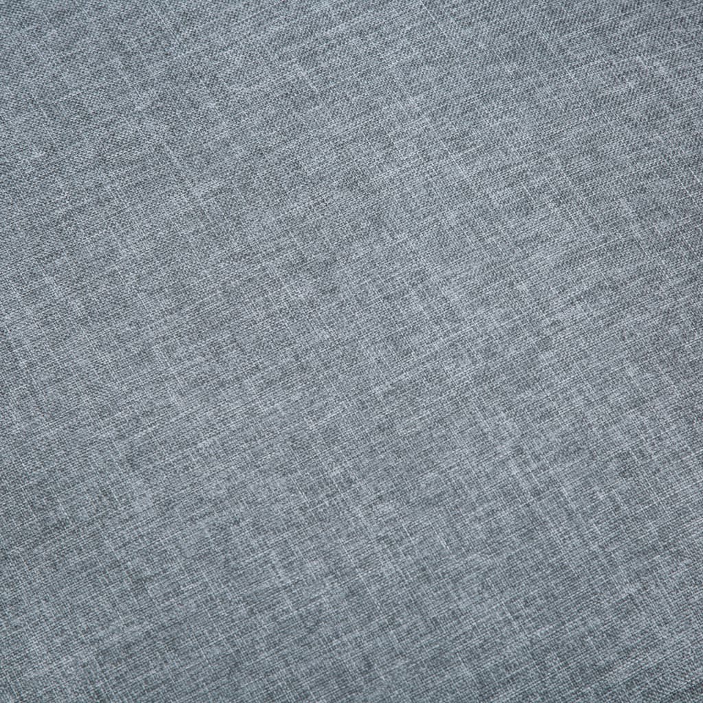  Ensemble de canapé pour 3 personnes 2 pcs Tissu Gris clair
