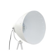 Lampadaire trépied Métal Blanc E27