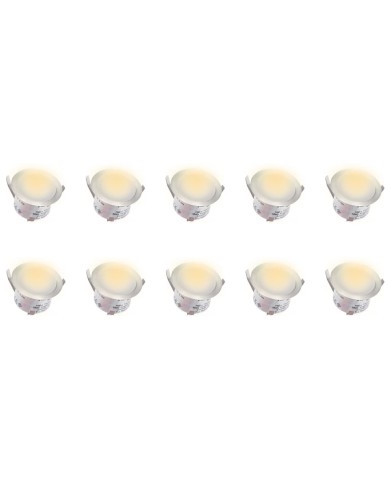 Lampes de sol à LED 10 pcs Blanc chaud