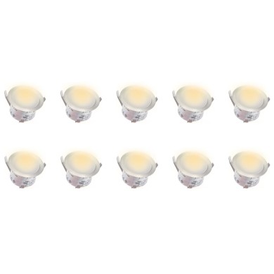 Lampes de sol à LED 10 pcs Blanc chaud