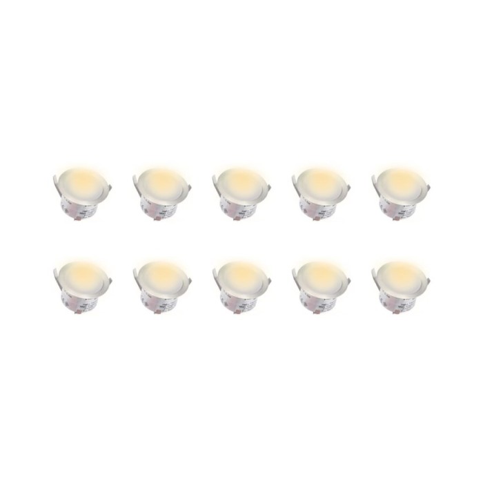 Lampes de sol à LED 10 pcs Blanc chaud