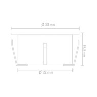 Lampes de sol à LED 10 pcs Blanc chaud