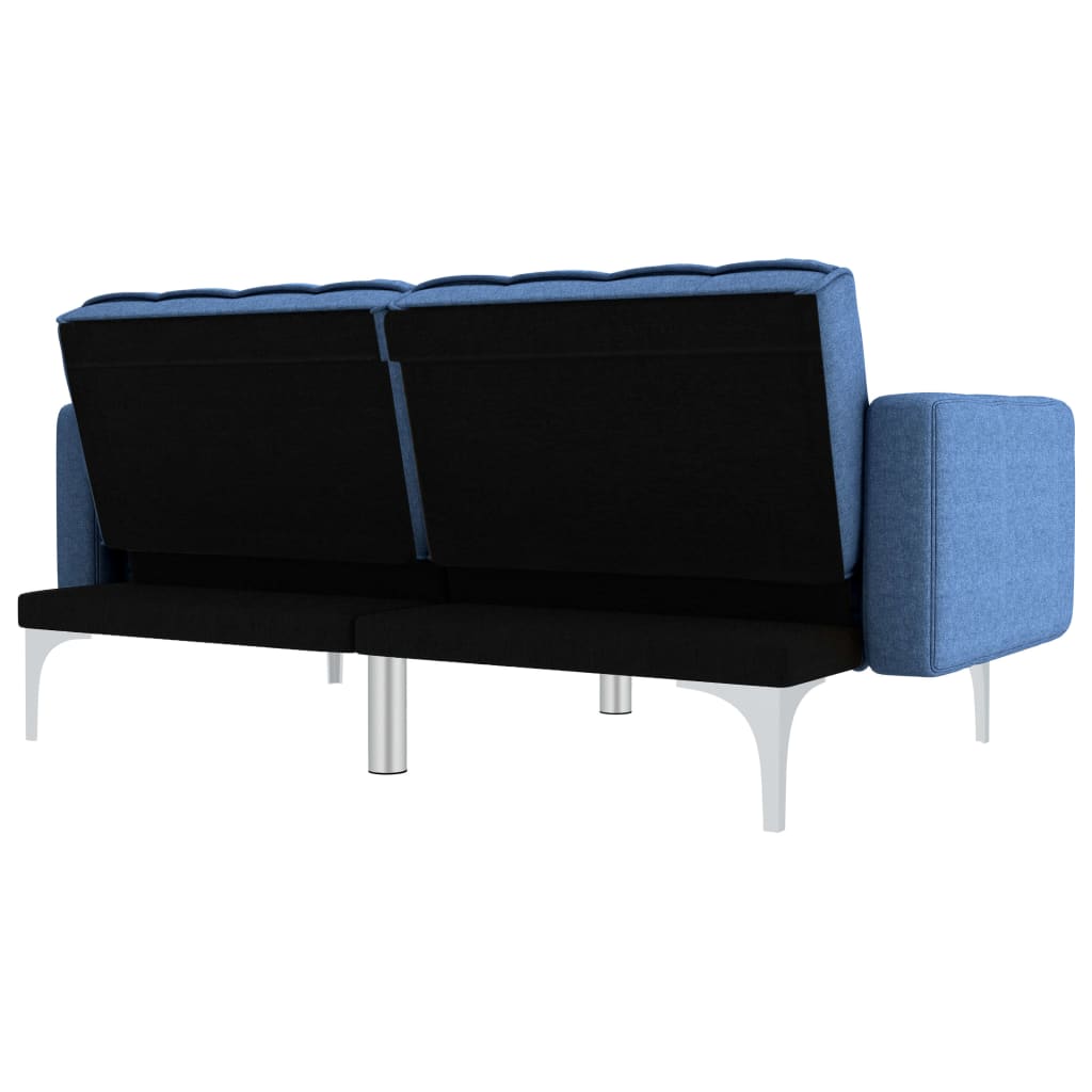  Canapé-lit Bleu Tissu