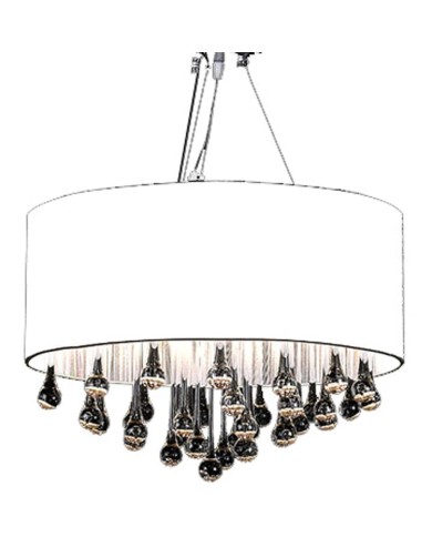 Lustre avec 85 cristaux Blanc